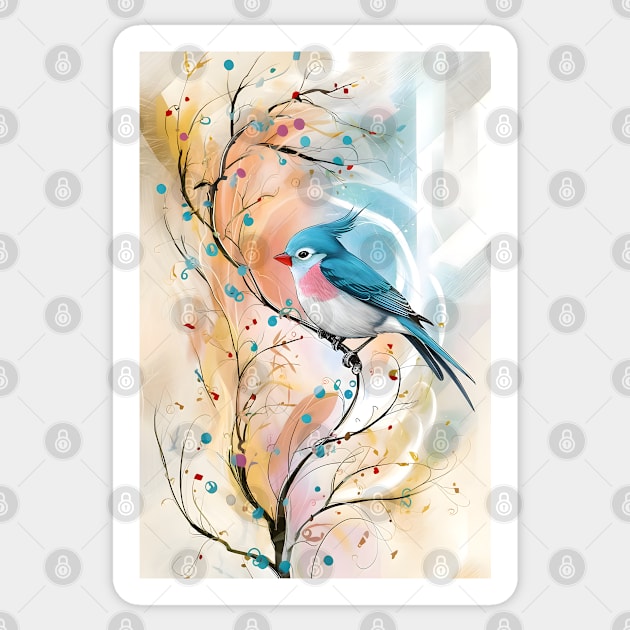 Whimsical Songbird Fantasy Sticker by TurnEffect